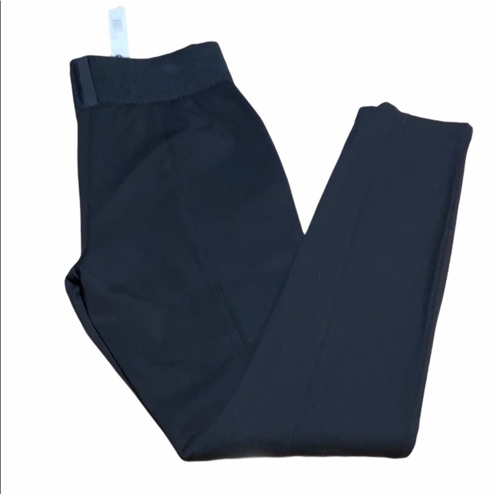 Tahiti High Elastic waistband Black Ankle Pants